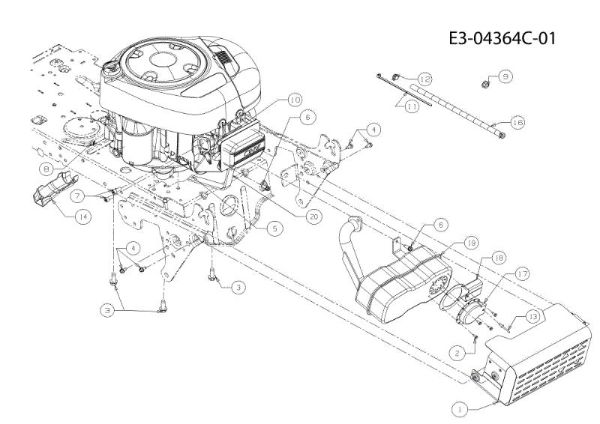 Motor TORNADO 97/13,5 T Cat.2010 Tractor