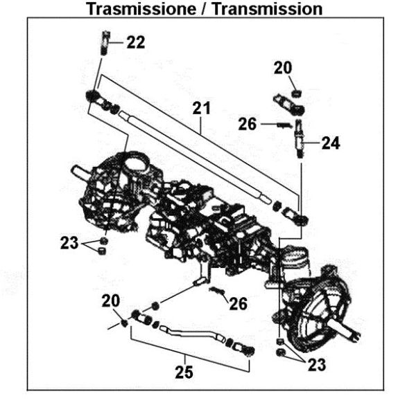 Transmisión eje anterior OM 106J/24H Cat.2010 Tractor