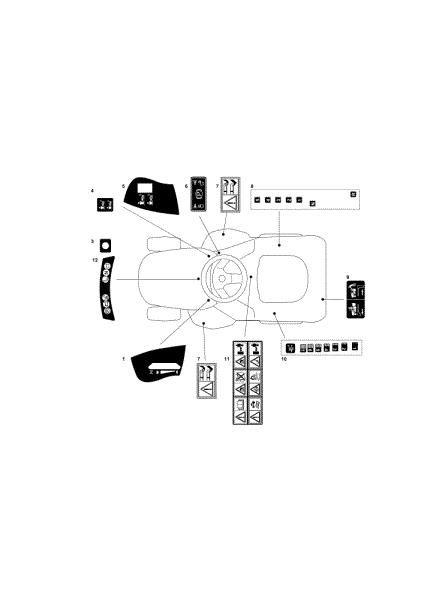 Etiquetas (1/2) OM 91PLUS/14,5K M Cat.2011 Tractor