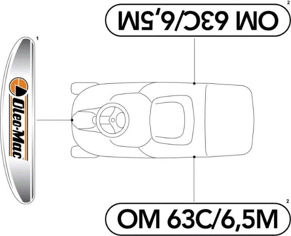 Etiquetas (2/2) OM 63C/6,5V Cat.2011 Tractor