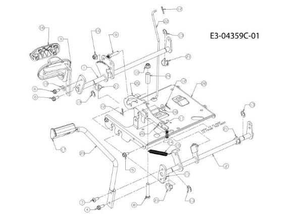 Pedal KROSSER 105/17,5 H Cat. 2011 (13XXXXXX636) Tractor