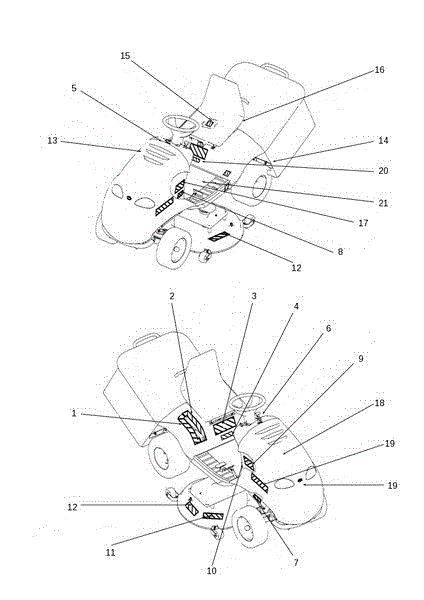 Etiquetas OM 106J/15,5H Cat.2011 Tractor