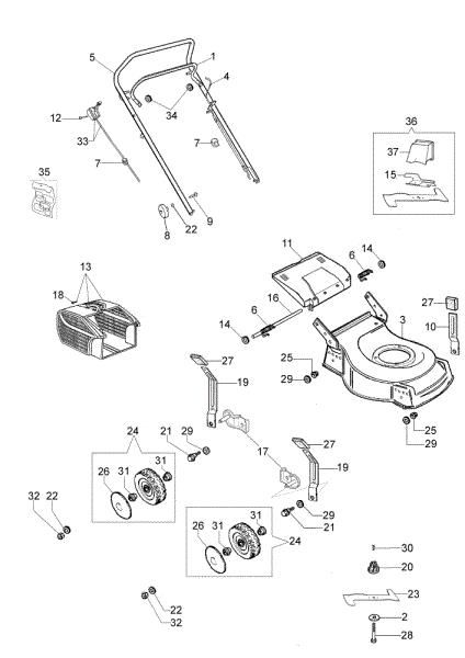 Despiece ESSENTIAL G 53 PK (K650) Cortacésped