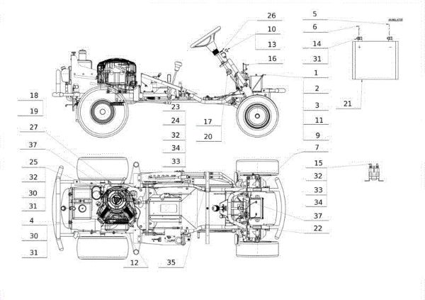 Piezas eléctricas APACHE 92 EVO Cat.2012 Tractor