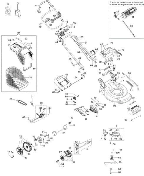 Despiece G 53 THX ALLROAD EXA 4 Cortacésped