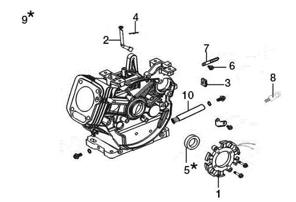 Cilindro y basamento ARTIK 62 ELD Turbo nieve