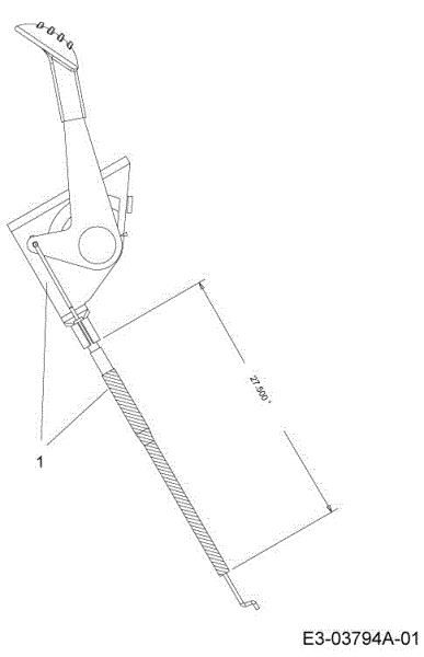 Cable acelerador TORNADO 108/18,5 H Cat.2013 Tractor