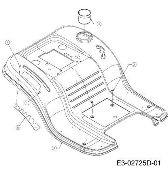 Carcasa posterior TORNADO 97/13 T Cat.2013 Tractor