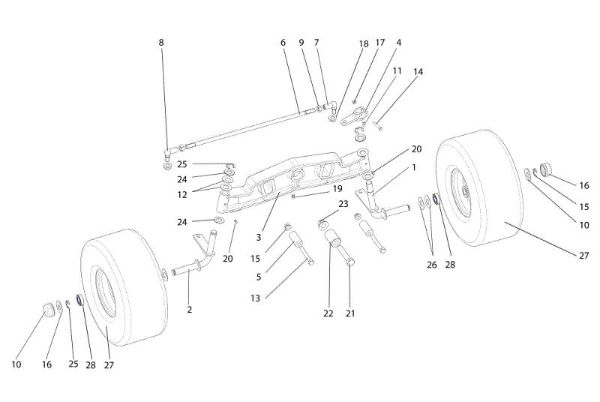 Eje anterior OM 92S/13H Cat.2014 Tractor