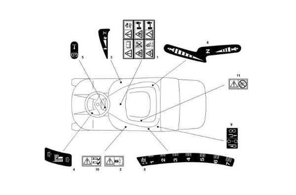 Etiquetas (1/2) OM 72C/12,5KH Cat.2014 Tractor