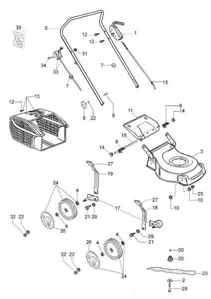 Despiece G 44 PK ESSENTIAL (K600 - AUTOCHOKE) Cortacésped