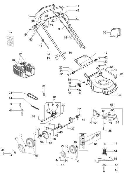 Despiece completo ESSENTIAL (Desde enero 2012) G 48 TK ESSENTIAL (K600 AUTOCHOKE) Cortacésped