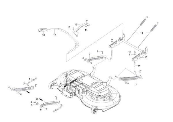 Sistema de regulación altura plato de corte OM 125/23 H Tractor