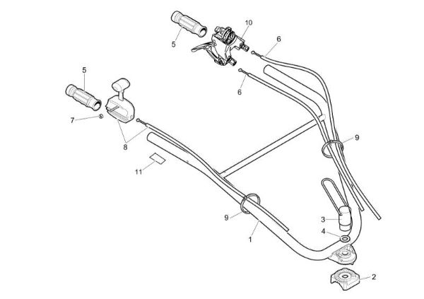 Manillar ajustable y caja de mando MH 180 RKS (K800 H - SN T210) Motoazada