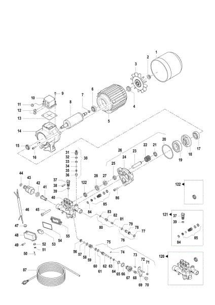Motor PW 175 C Hidrolimpiadora