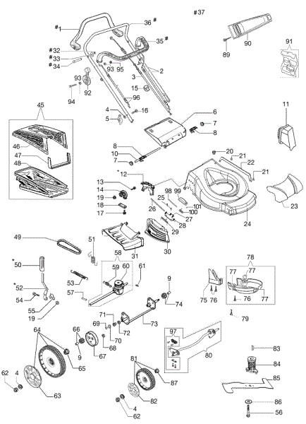 Despiece completo GV 53 TBX ALLROAD PLUS 4 Cortacesped
