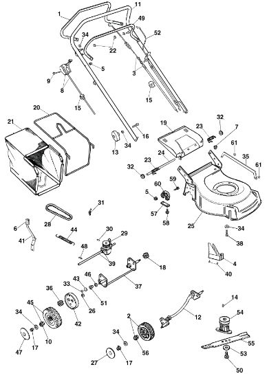 Despiece completo (Desde marzo 2002) G 53 TX Cortacésped