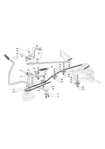 Pedal freno y palanca cambio OM 84/14,5 K H Cat. 2015 Tractor
