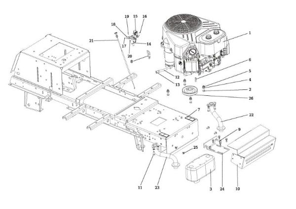 Motor OM 106/24 KH (K2400AVD V-Twin) Cat. 2015 Tractor