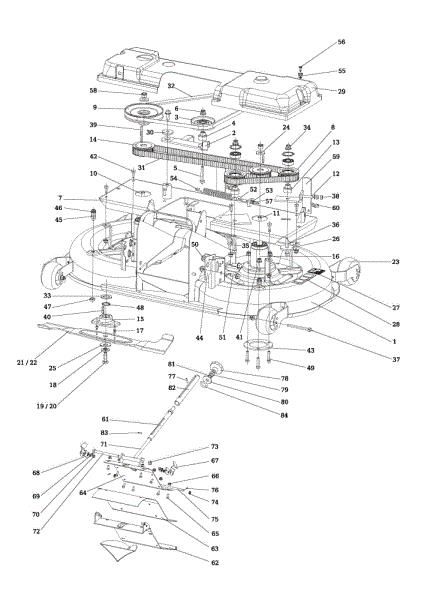 Plataforma de corte (1/2) OM 106/24 KH (K2400AVD V-Twin) Cat. 2015 Tractor