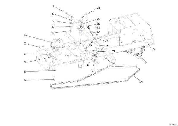 Embrague OM 107 L/24 KH (K2400AVD V-Twin) Cat. 2015 Tractor
