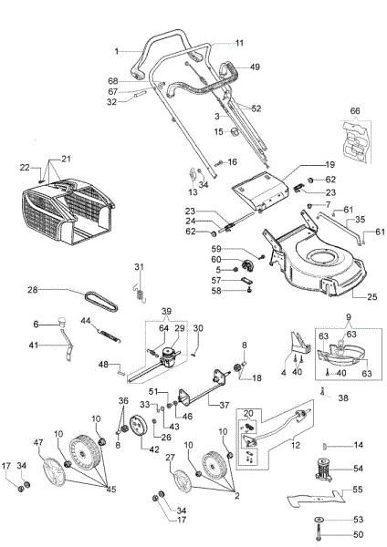 Despiece completo G 48 TB COMFORT Cortacésped