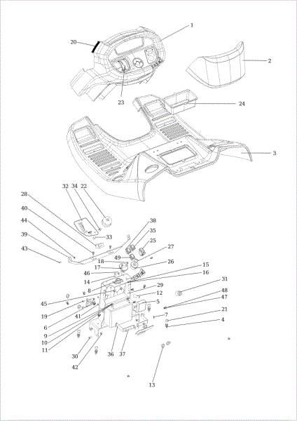 Salpicadero OM 124/24 KH (K2400AVD V-Twin) Cat. 2016 Tractor