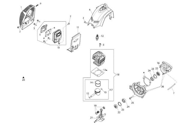 Motor Unidad motriz (Ø 24/26 mm)