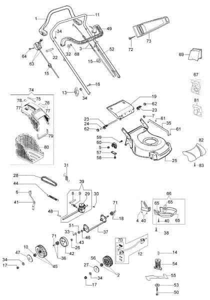 Despiece completo G 53 TK COMFORT PLUS (K650) (2018) Cortacesped