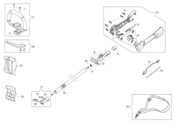 Transmisión Unidad motriz BC 241 D (Ø 24/26 mm)