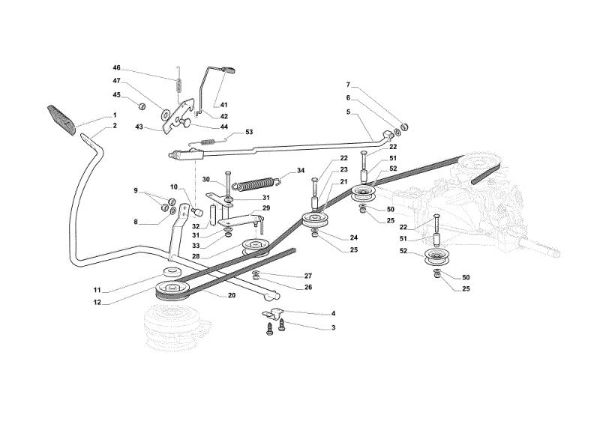 Pedal freno y palanca cambio OM 84/14,5 K H Cat. 2018 Tractor