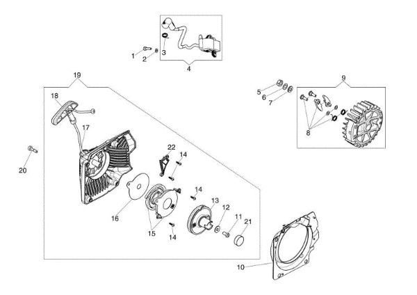 Arranque GS 651 (EURO 5) Motosierra