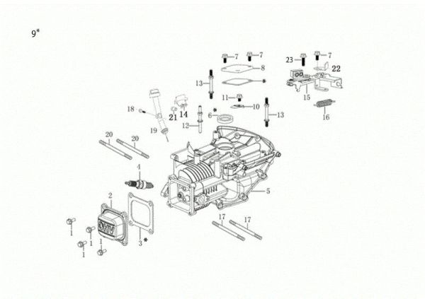 Carter motor G 44 TK COMFORT PLUS (K605) EURO 5 Cortacesped