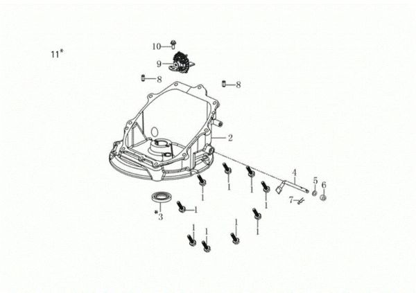 Tapa basamento GV 53 PK ALLROAD PLUS 4 (K655) EURO 5 Cortacesped