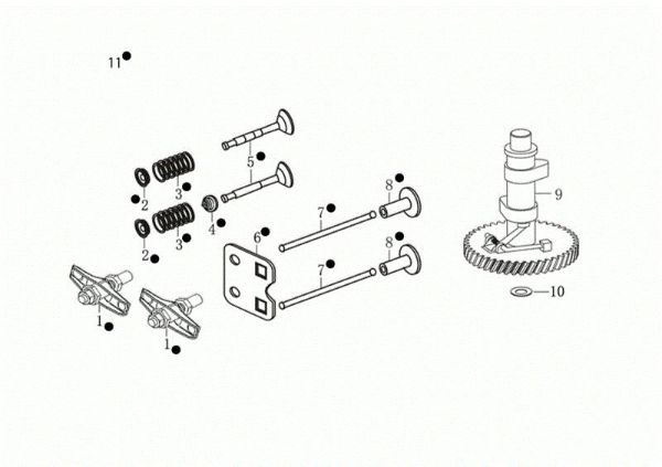 Kit valvula MAX 53 TK ALUMINIUM PRO (K805) EURO 5 Cortacésped