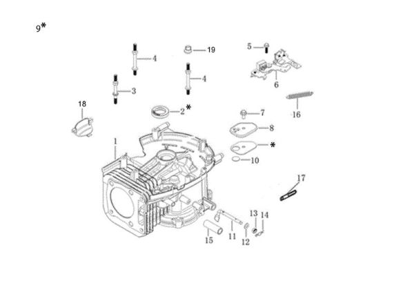 Carter motor G 53 PK COMFORT SD (K 805) EURO 5 Cortacesped