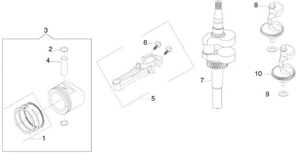 Ciguenal y piston MISTRAL 72/12,5 K H (3in1) (K1250) EURO 5 Tractor