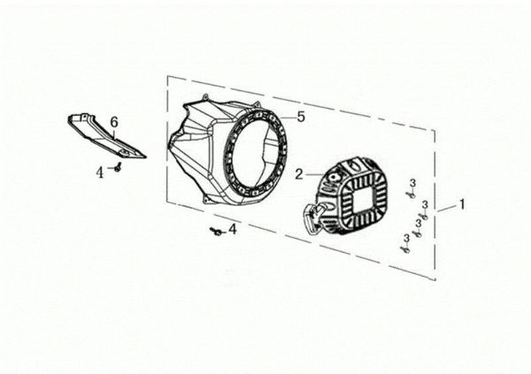 Arranque completo WB 65 (K1100 H) Desbrozadora de ruedas