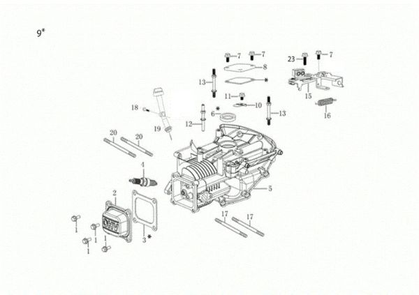 Carter motor G 48 TKE COMFORT PLUS (K655LI) EURO 5 Cortacesped
