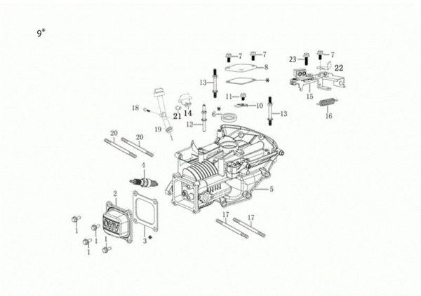 Carter motor GH 53 TK Cortacesped