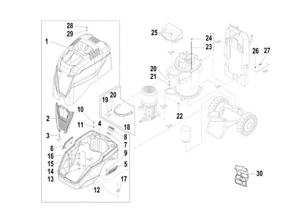 Carcasa PW 250 HC Hidrolimpiadora