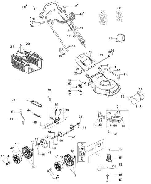 Despiece completo G 44 TK COMFORT (K450) Cortacesped