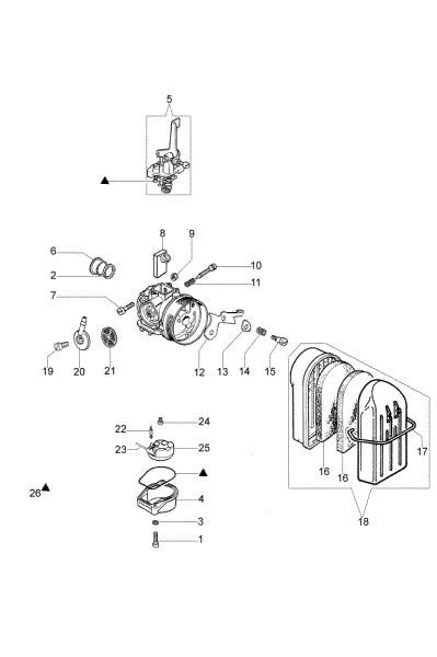 Carburador SA 45 TL Motobomba