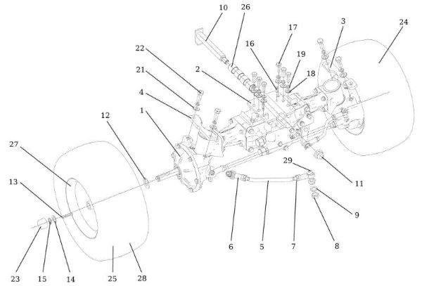 Eje anterior APACHE 92 EVO 4x4 (K2400AVD V-Twin - EURO5) Cat.2022 Tractor