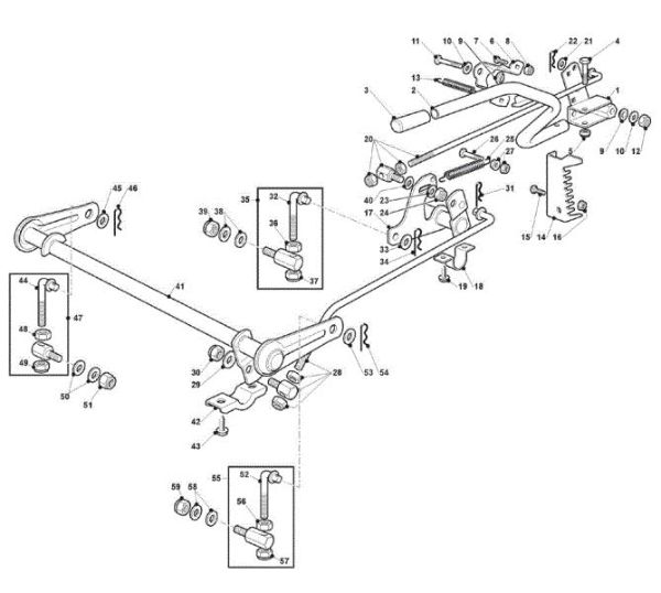 Sistema de regulación altura plato de corte GLX 22-102 H2 Tractor