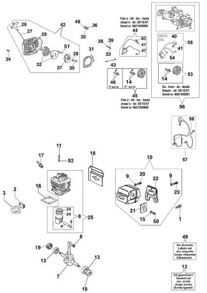 Motor 965 HD Motosierra