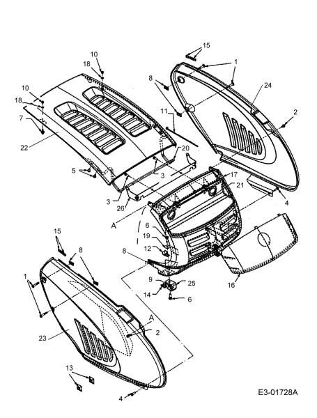 Capot anterior POLO 107 H Tractor