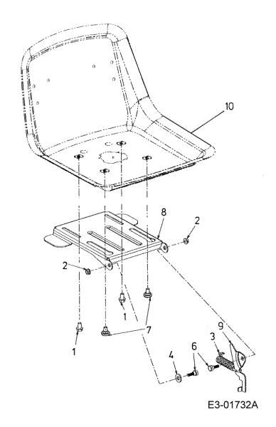 Asiento POLO 107 H Tractor