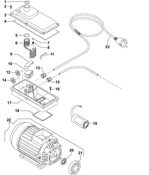 Motor 1 PW 210 C Hidrolimpiadora