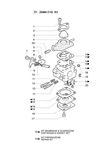 Carburador C1Q-E3 750 S Desbrozadora